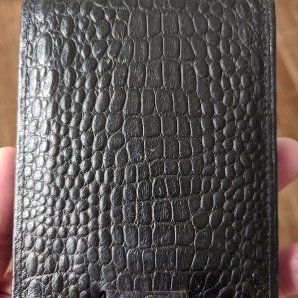 Vintage wallet black alligator skin - Picture 3 of 8